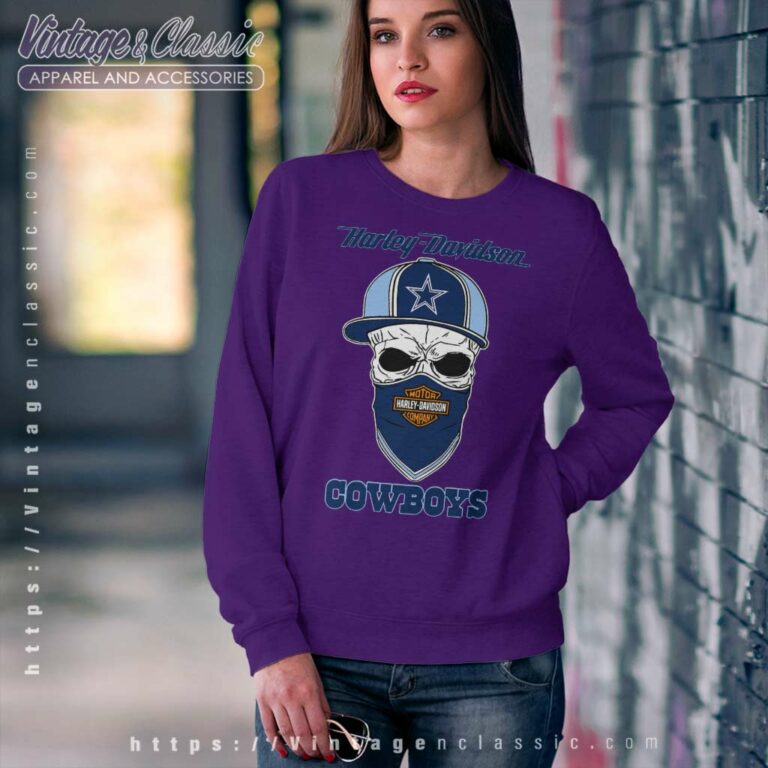 Dallas Cowboys Skull Harley Davidson Sweatshirt Dallas Cowboys Skull Harley Davidson Sweatshirt