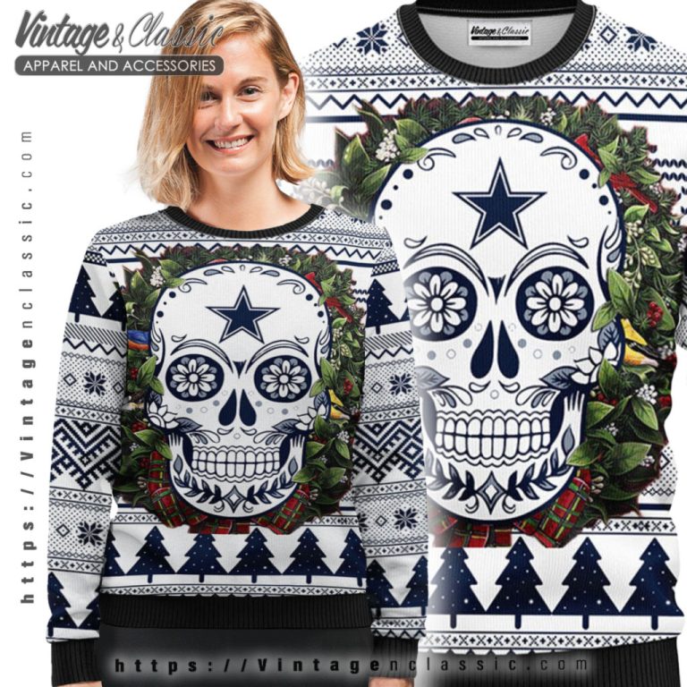 Dallas Cowboys Skull Ugly Christmas Sweater Ugly Sweater shirt Dallas Cowboys Skull Ugly Christmas Sweater Ugly Sweater shirt