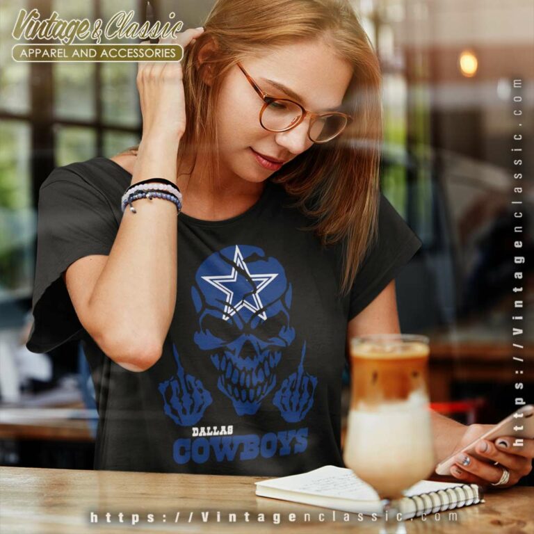 Dallas Cowboys Skull Women TShirt Dallas Cowboys Skull Women TShirt