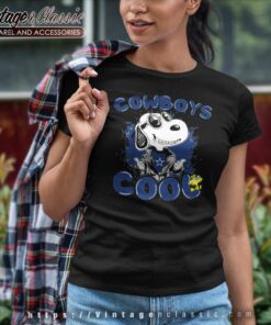 Dallas Cowboys Snoopy Joe Cool NFL Women TShirt
