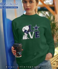 Dallas Cowboys Snoopy Love Heart Sweatshirt