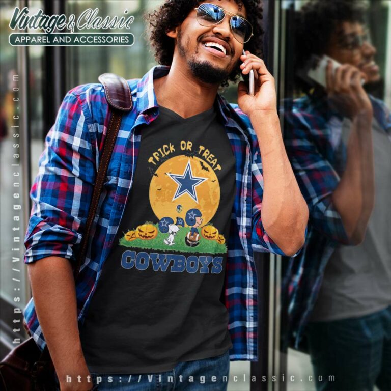 Dallas Cowboys Snoopy Trick Or Treat Pumpkin Moon Halloween V Neck TShirt Dallas Cowboys Snoopy Trick Or Treat Pumpkin Moon Halloween V Neck TShirt