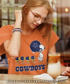 Dallas Cowboys Snoopy Woodstock Team Walking Shirt