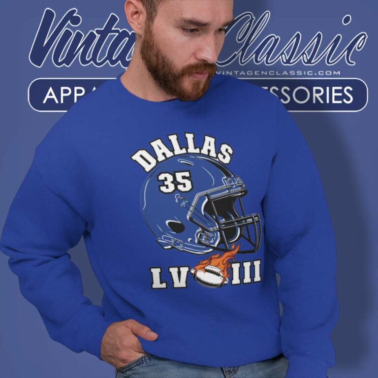 Dallas Cowboys Super Bowl Lviii Helmet Sweatshirt Dallas Cowboys Super Bowl Lviii Helmet Sweatshirt