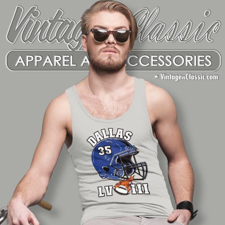 Dallas Cowboys Super Bowl Lviii Helmet Tank Top Racerback Dallas Cowboys Super Bowl Lviii Helmet Tank Top Racerback