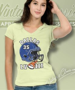 Dallas Cowboys Super Bowl Lviii Helmet V Neck TShirt