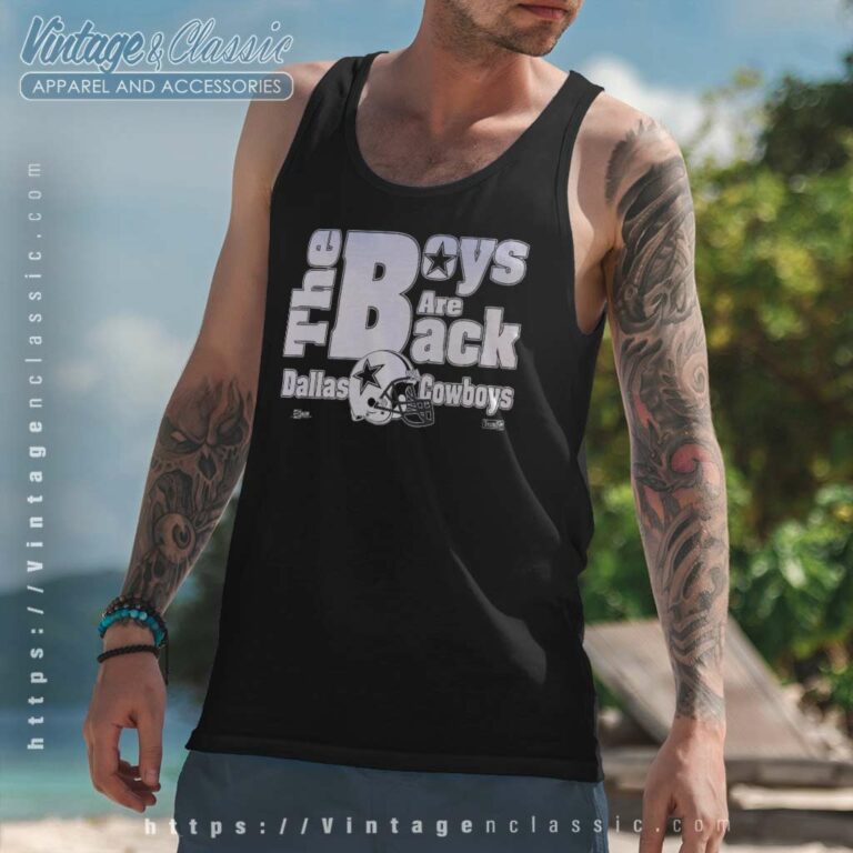 Dallas Cowboys The Boys Are Back Tank Top Racerback Dallas Cowboys The Boys Are Back Tank Top Racerback