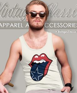 Dallas Cowboys The Rolling Stones Logo Tank Top Racerback