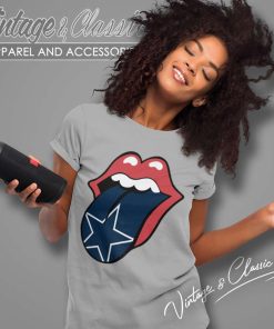 Dallas Cowboys The Rolling Stones Logo Women TShirt