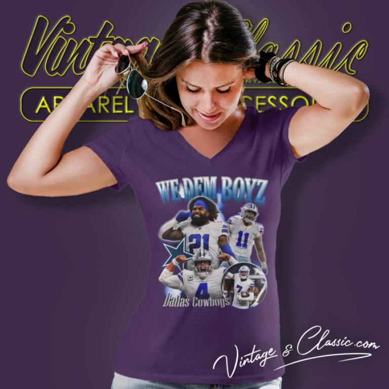 Dallas Cowboys We Dem Boyz V Neck TShirt Dallas Cowboys We Dem Boyz V Neck TShirt