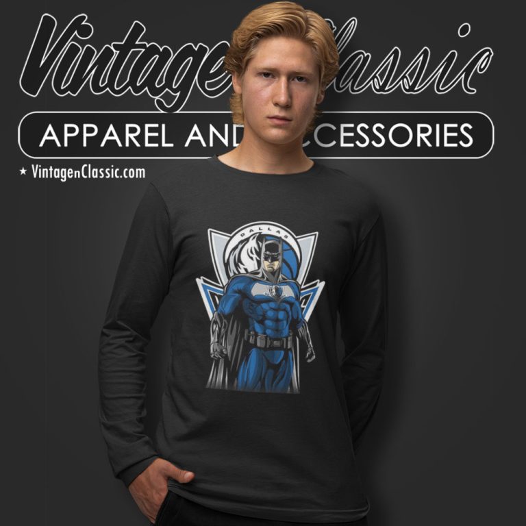 Dallas Mavericks Batman Dc Marvel Superhero Avenger Long Sleeve Tee Dallas Mavericks Batman Dc Marvel Superhero Avenger Long Sleeve Tee