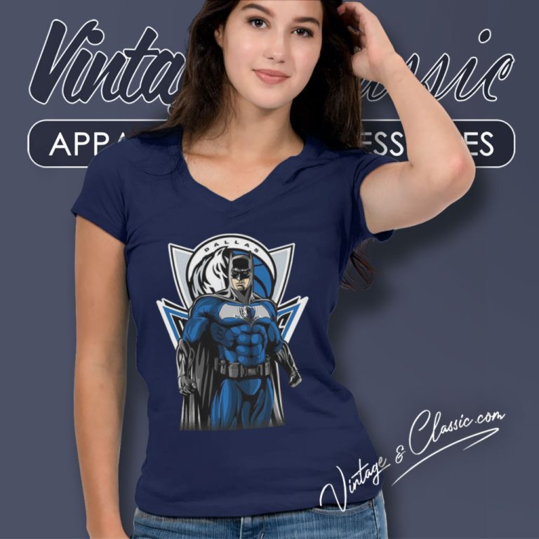 Dallas Mavericks Batman Dc Marvel Superhero Avenger V Neck TShirt Dallas Mavericks Batman Dc Marvel Superhero Avenger V Neck TShirt
