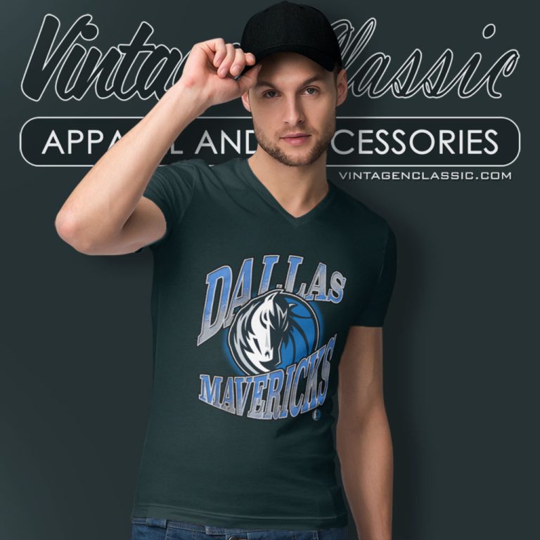 Dallas Mavericks Fadeaway Timeout V Neck TShirt Dallas Mavericks Fadeaway Timeout V Neck TShirt