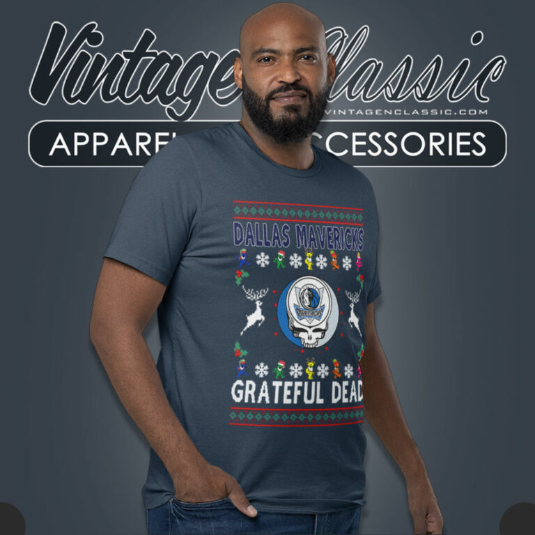 Dallas Mavericks Grateful Dead Ugly Christmas T Shirt Dallas Mavericks Grateful Dead Ugly Christmas T Shirt