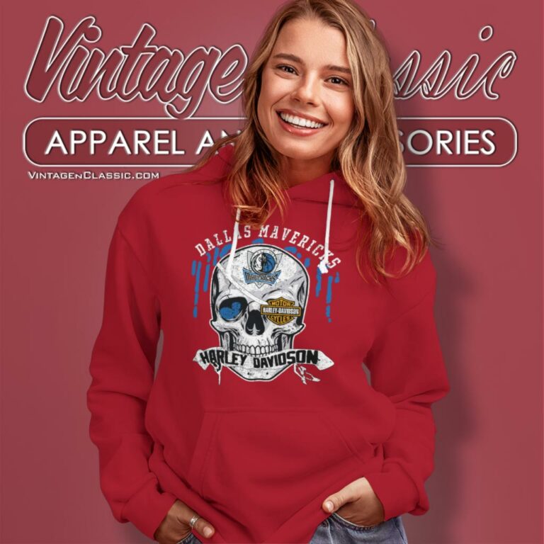 Dallas Mavericks Harley Davidson Skull Hoodie Dallas Mavericks Harley Davidson Skull Hoodie