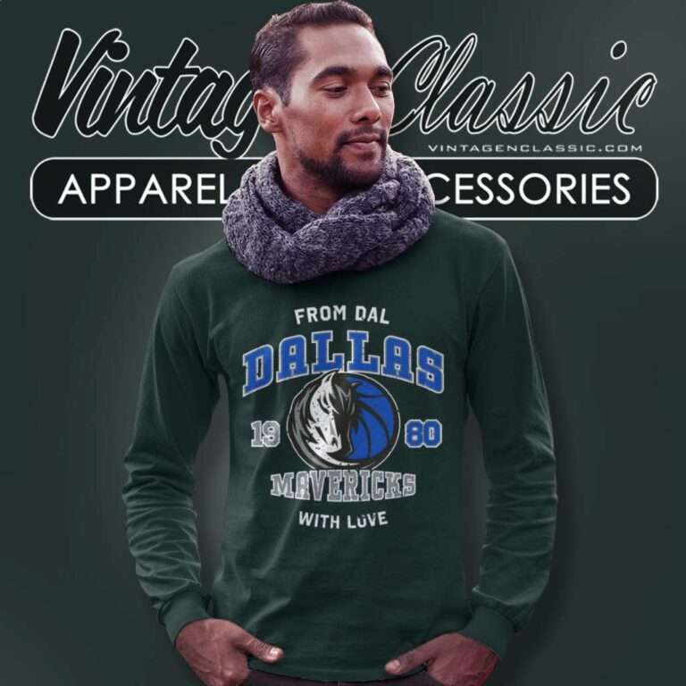 Dallas Mavericks Nba With Love From Dal Long Sleeve Tee Dallas Mavericks Nba With Love From Dal Long Sleeve Tee