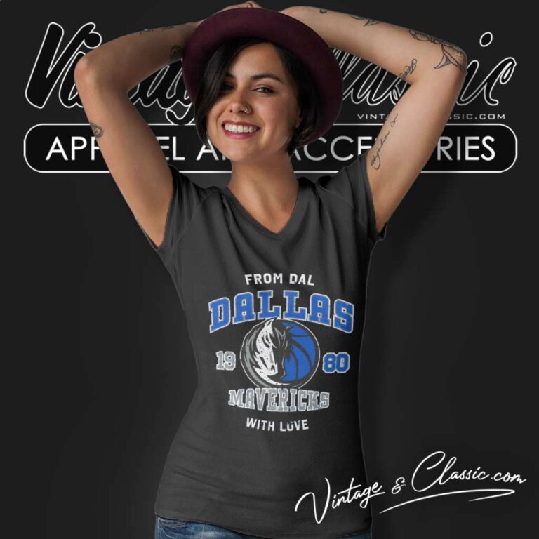 Dallas Mavericks Nba With Love From Dal V Neck TShirt Dallas Mavericks Nba With Love From Dal V Neck TShirt