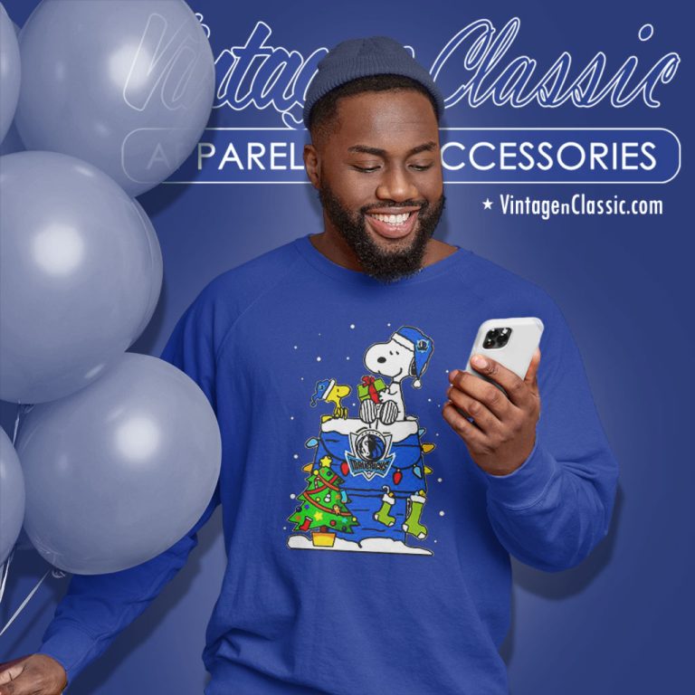 Dallas Mavericks Santa Snoopy And Woodstock Christmas Sweatshirt Dallas Mavericks Santa Snoopy And Woodstock Christmas Sweatshirt