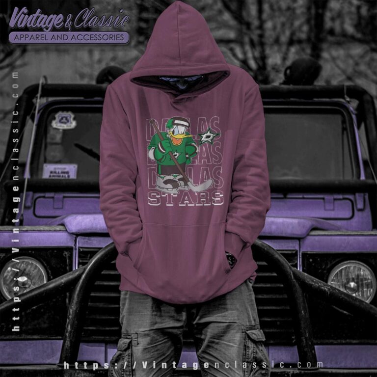 Dallas Stars Donald Duck Hockey Shirt Hoodie Dallas Stars Donald Duck Hockey Shirt Hoodie