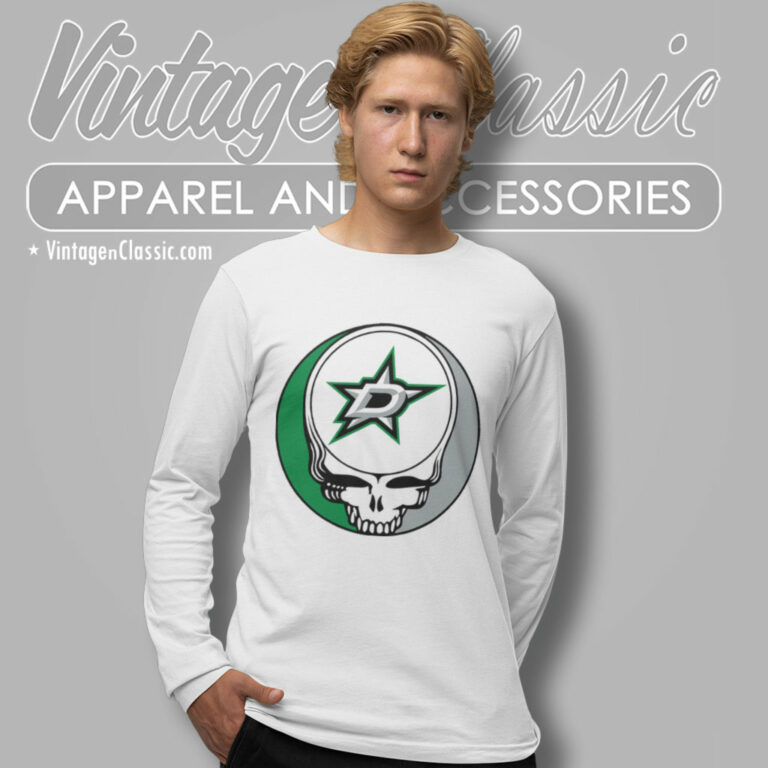 Dallas Stars Grateful Dead Steal Your Face Long Sleeve Tee Dallas Stars Grateful Dead Steal Your Face Long Sleeve Tee