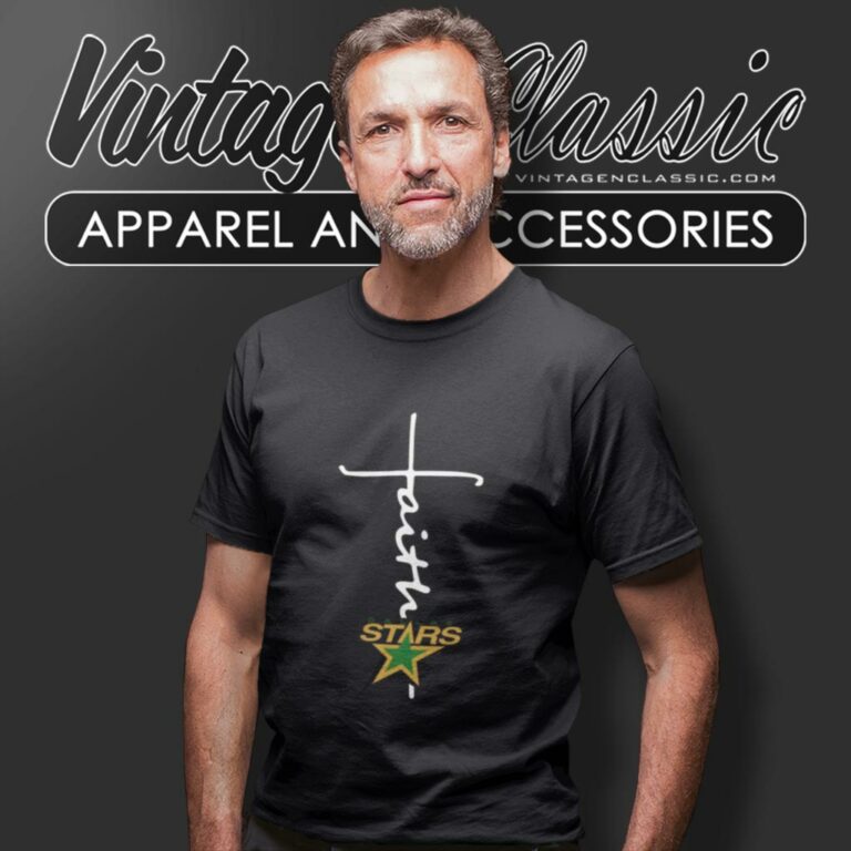Dallas Stars Hockey Faith Cross Christian T Shirt Dallas Stars Hockey Faith Cross Christian T Shirt