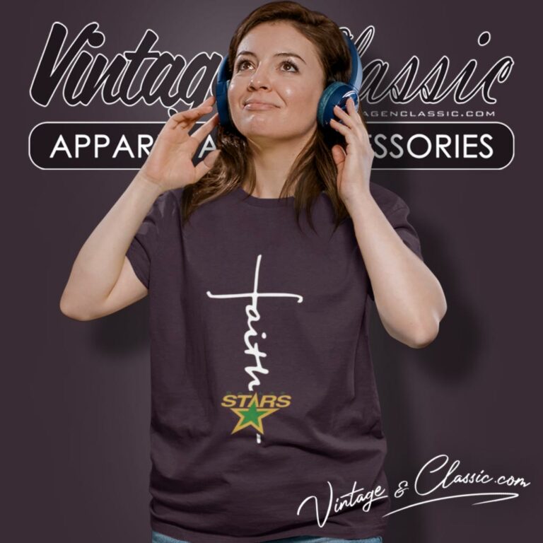 Dallas Stars Hockey Faith Cross Christian Women T Shirt Dallas Stars Hockey Faith Cross Christian Women T Shirt