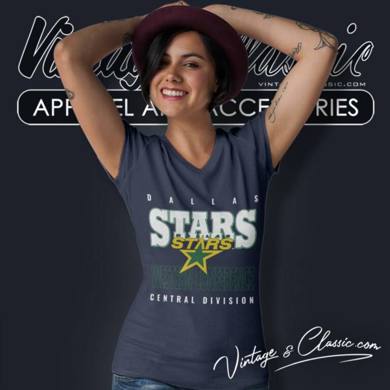 Dallas Stars Hockey Western Conference Central Division Nhl V Neck TShirt Dallas Stars Hockey Western Conference Central Division Nhl V Neck TShirt