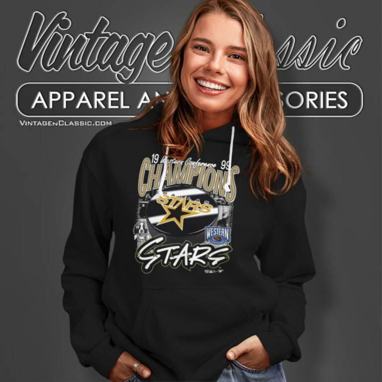 Dallas Stars Hockey Western Conference Champions 1999 Hoodie Dallas Stars Hockey Western Conference Champions 1999 Hoodie