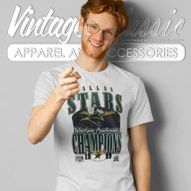 Dallas Stars Western Conference Champions 1999 T Shirt Dallas Stars Western Conference Champions 1999 T Shirt