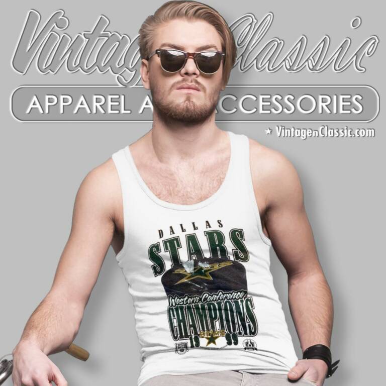 Dallas Stars Western Conference Champions 1999 Tank Top Racerback Dallas Stars Western Conference Champions 1999 Tank Top Racerback