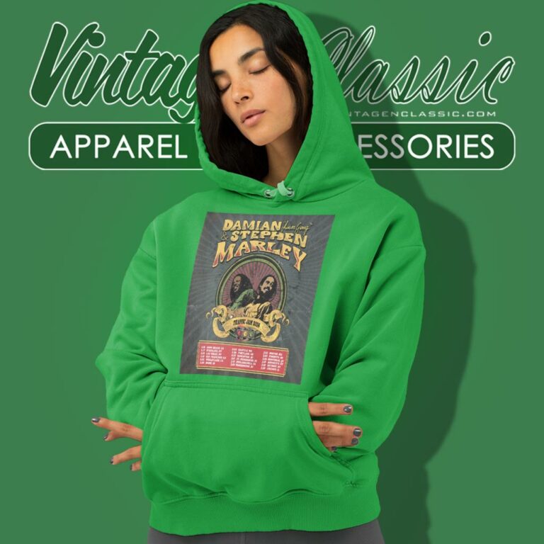 Damian Jr Gong Stephen Marley Traffic Jam Tour 2024 Poster Hoodie Damian Jr Gong Stephen Marley Traffic Jam Tour 2024 Poster Hoodie