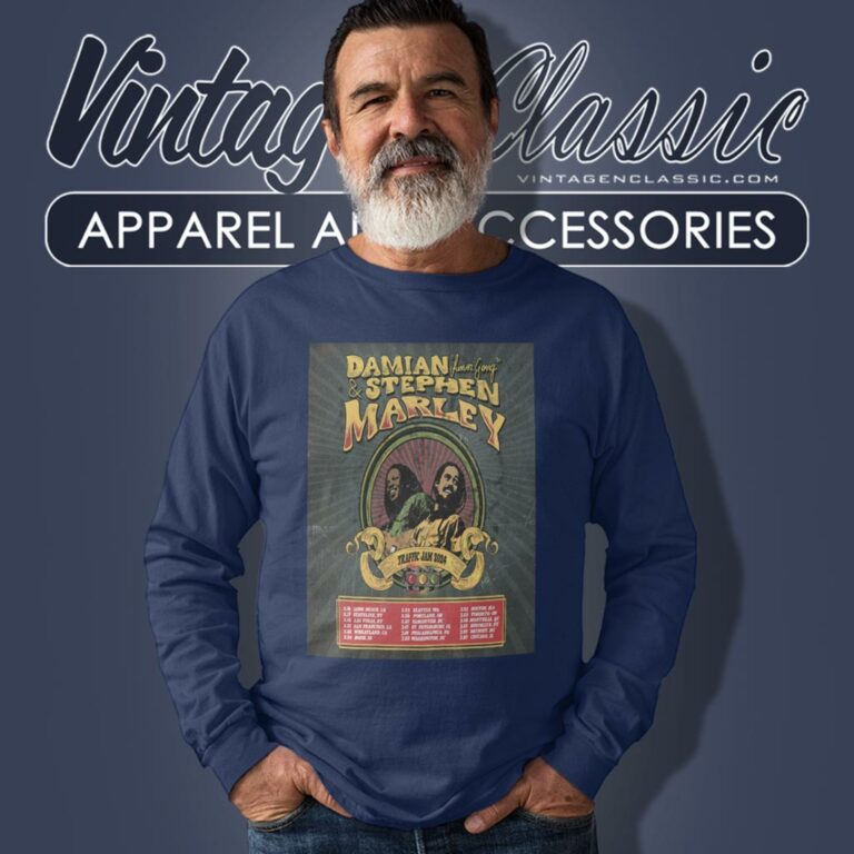 Damian Jr Gong Stephen Marley Traffic Jam Tour 2024 Poster Long Sleeve Tee Damian Jr Gong Stephen Marley Traffic Jam Tour 2024 Poster Long Sleeve Tee