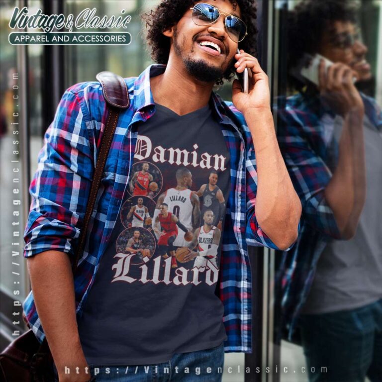 Damian Lillard Bootleg Basketball Nba V Neck TShirt Damian Lillard Bootleg Basketball Nba V Neck TShirt