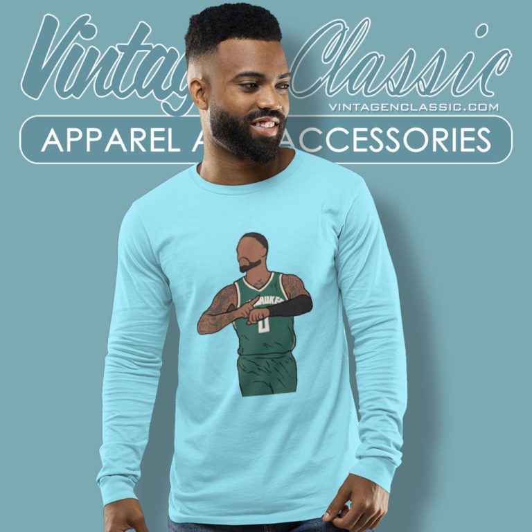 Damian Lillard Celebration Milwaukee Long Sleeve Tee Damian Lillard Celebration Milwaukee Long Sleeve Tee