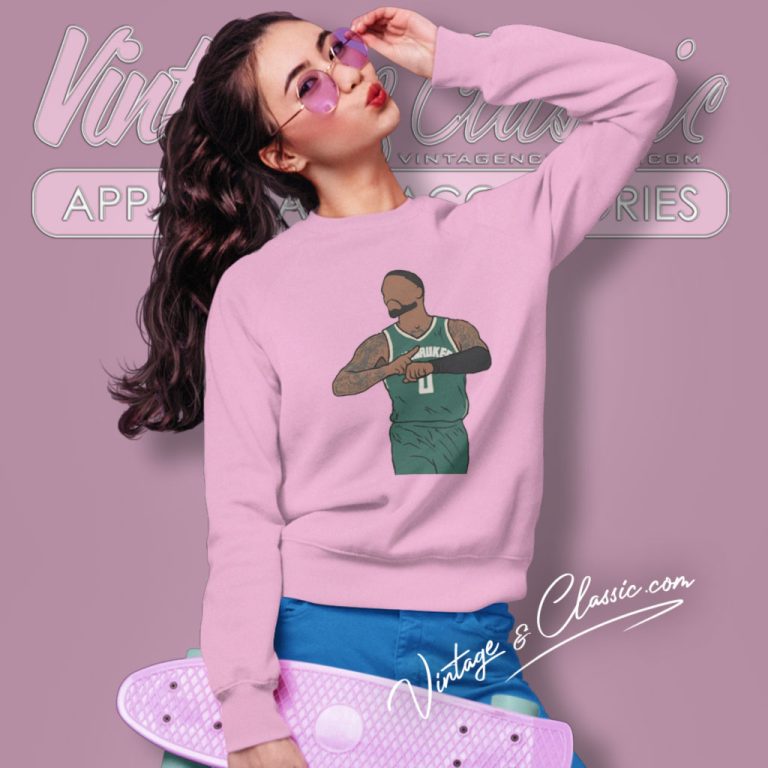 Damian Lillard Celebration Milwaukee Sweatshirt Damian Lillard Celebration Milwaukee Sweatshirt