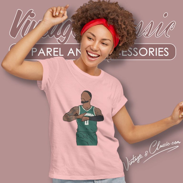 Damian Lillard Celebration Milwaukee Women T Shirt Damian Lillard Celebration Milwaukee Women T Shirt