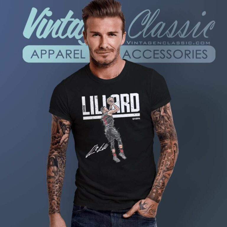 Damian Lillard Shirt Portland Basketball Signature T Shirt Damian Lillard Shirt Portland Basketball Signature T Shirt