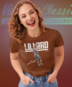 Damian Lillard Shirt Portland Basketball Signature Women TShirt