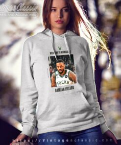 Damian Lillard Welcome To Bucks Shirt Nba 75th Anniversary Team Hoodie