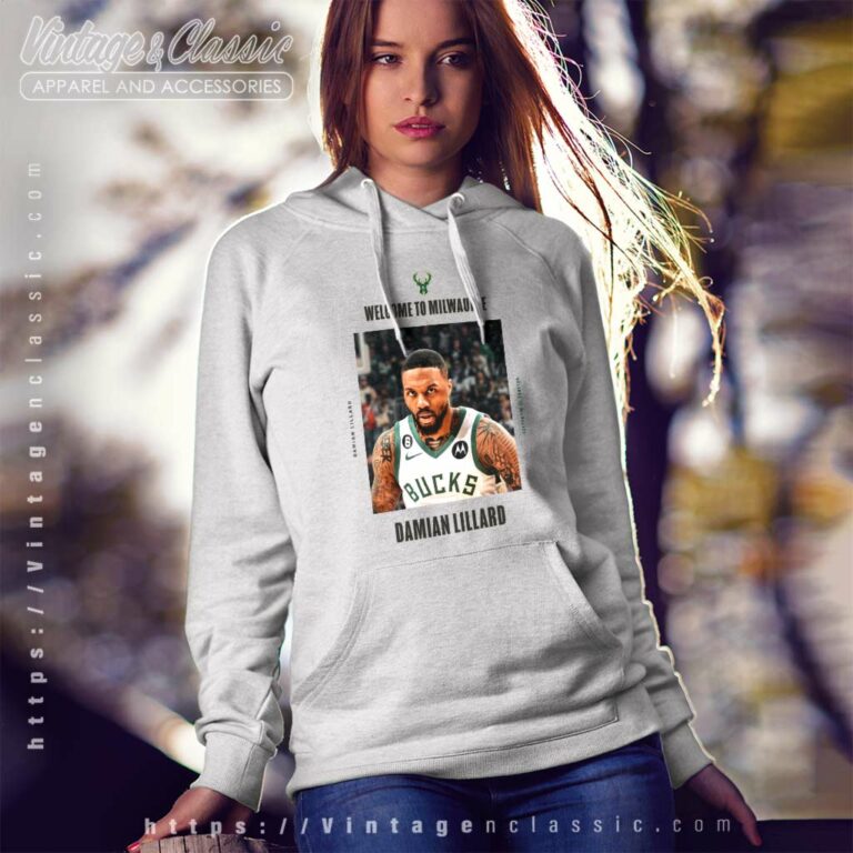 Damian Lillard Welcome To Bucks Shirt Nba 75th Anniversary Team Hoodie Damian Lillard Welcome To Bucks Shirt Nba 75th Anniversary Team Hoodie