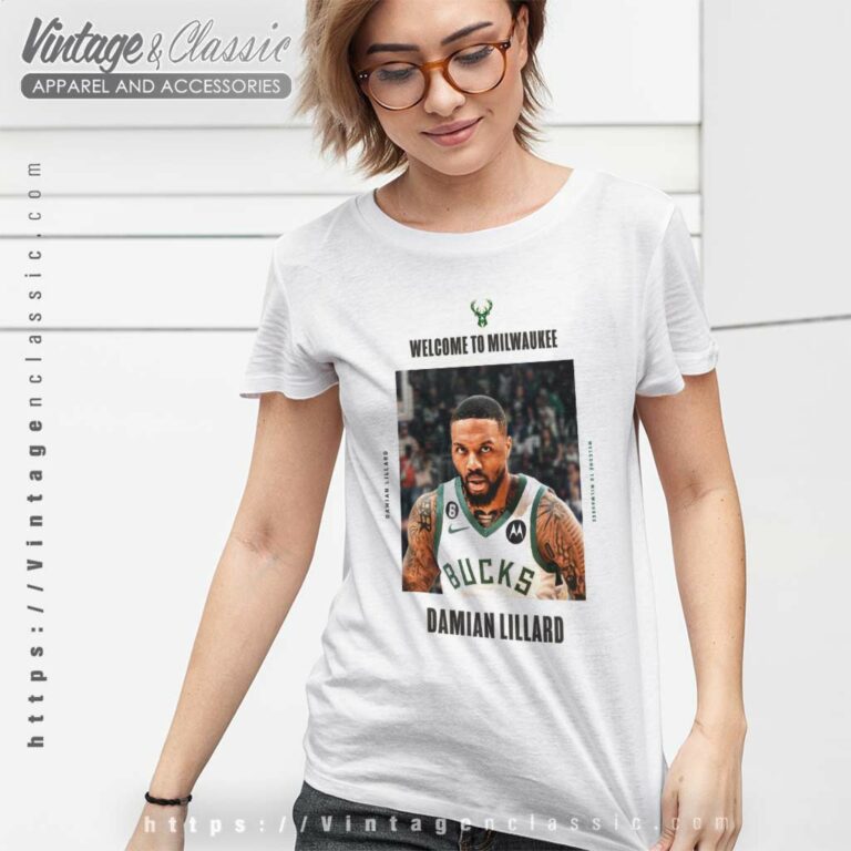 Damian Lillard Welcome To Bucks Shirt Nba 75th Anniversary Team Women TShirt Damian Lillard Welcome To Bucks Shirt Nba 75th Anniversary Team Women TShirt
