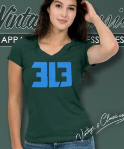 Dan Campbell Detroit Lions 313 V Neck TShirt