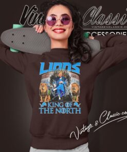Dan Campbell Detroit Lions King Of The North Signature Sweatshirt
