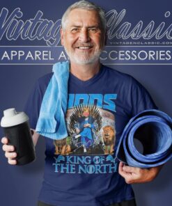 Dan Campbell Detroit Lions King Of The North Signature V Neck TShirt