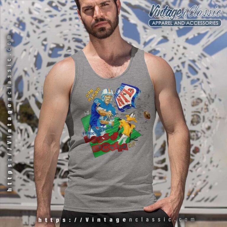 Dan Marino Miami Dolphin Daffy Duck Tank Top Racerback Dan Marino Miami Dolphin Daffy Duck Tank Top Racerback
