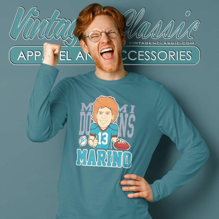 Dan Marino Miami Dolphins Long Sleeve Tee Dan Marino Miami Dolphins Long Sleeve Tee