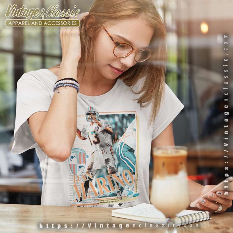Dan Marino Miami Dolphins Women TShirt Dan Marino Miami Dolphins Women TShirt