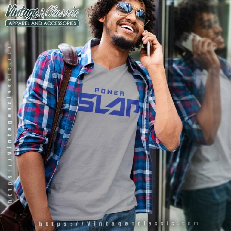 Dana White Power Slap V Neck TShirt Dana White Power Slap V Neck TShirt