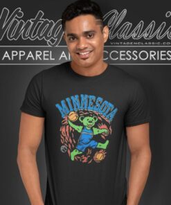 Dancing Bear Grateful Dead X Timberwolves T Shirt