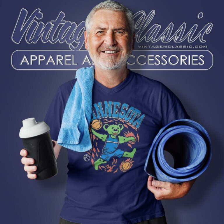 Dancing Bear Grateful Dead X Timberwolves V Neck TShirt Dancing Bear Grateful Dead X Timberwolves V Neck TShirt